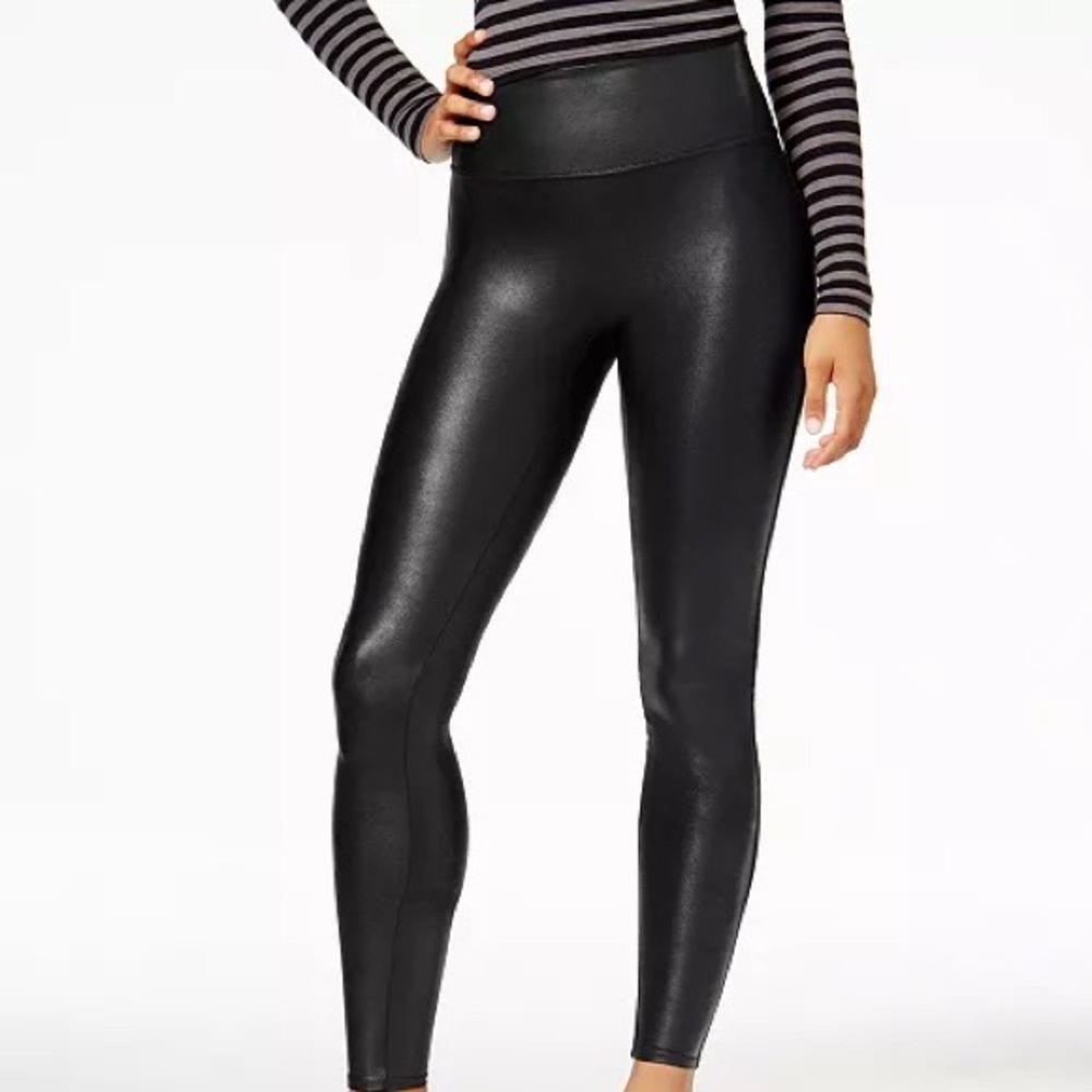 SPANX Faux Leather Leggings